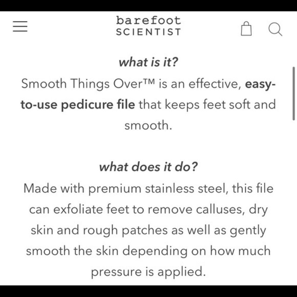 Barefoot Scientist Smooth Things Over Dual Sided Foot File - Picture 6 of 8
